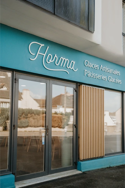 Devanture glacerie patisserie Horma Brest Guipavas